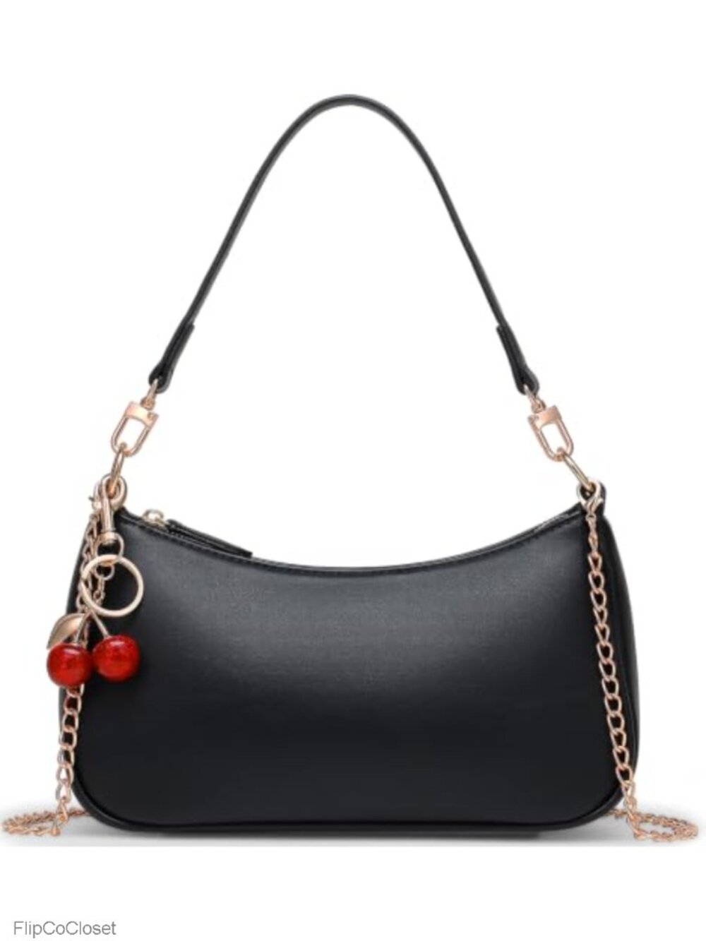 PU Leather Hobo Shoulder Bag Crossbody Purse Removable Chain Strap Women